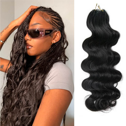Body Wave Crochet Human Hair Extensions